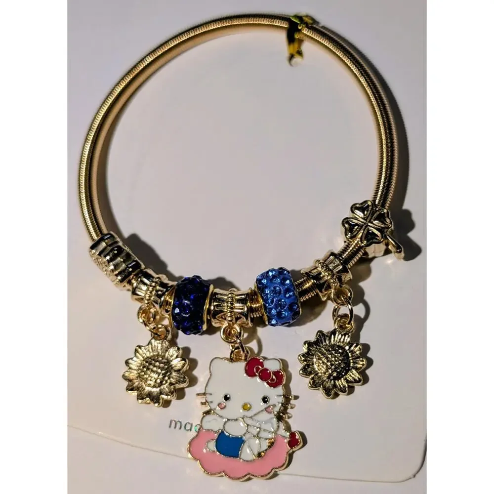 Hello Kitty Charm Bracelet Little Girls 2.5
